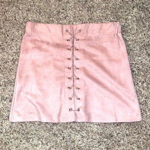 Suede blush skirt, size M